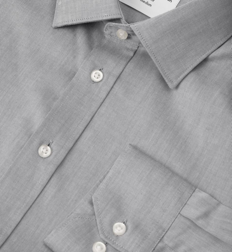 Seven Seas Skjorter ss30-silvergrey_S - Bygholm Menswear